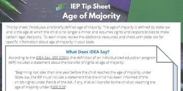 Page 1 of the Age of Majority Tip Sheet