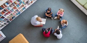 Small group reading from above
