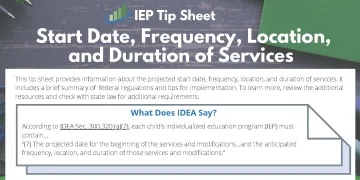 start date, frequency, location, duration of services