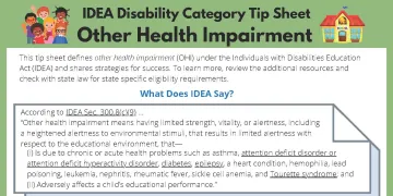 Other Health Impairment Tip Sheet Page 1