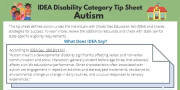 Autism Tip Sheet Page 1