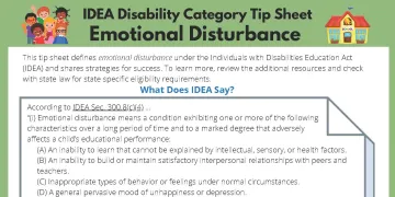 Emotional Disturbance Tip Sheet Page 1