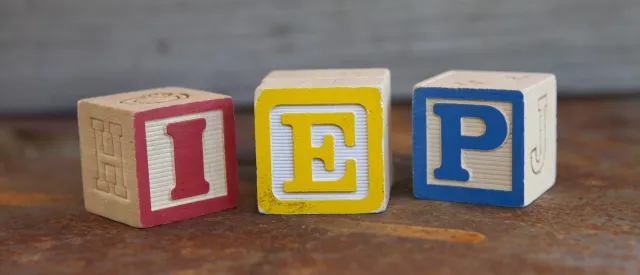 Wooden Blocks Spelling IEP