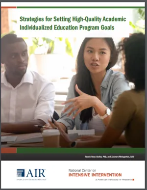 Cover of Guide Strategies for Setting High-Quality Academic Individualized Education Program Goals
