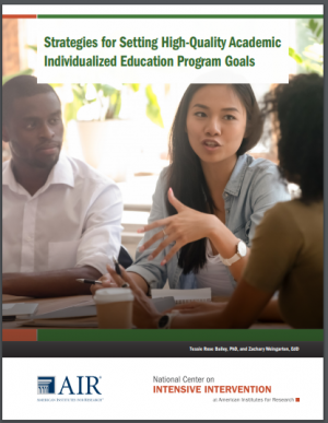 Cover of Guide Strategies for Setting High-Quality Academic Individualized Education Program Goals