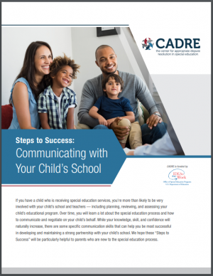 Cover of Steps to Success: Communicating with Your Child's School