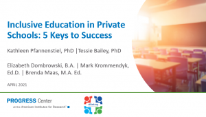 Inclusive Education in Private Schools: 5 Keys to Success Cover Slide