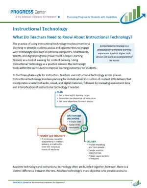 Cover Instructional Technology brief