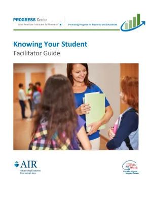 Cover of Knowing Your Student Facilitator Guide